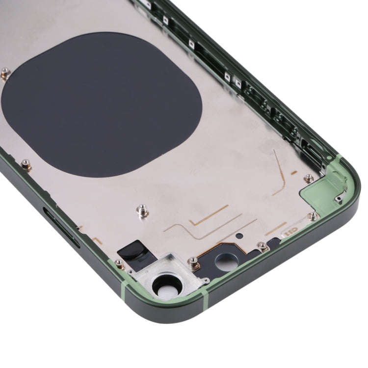 Frosted Frame Back Housing Cover with Appearance Imitation of iP13 Pro for iPhone XR(Green)