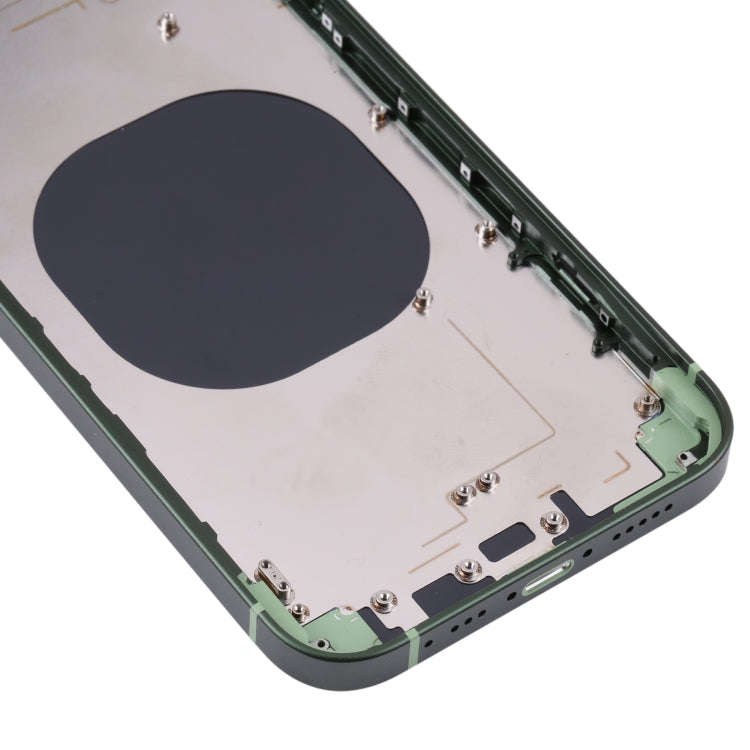 Frosted Frame Back Housing Cover with Appearance Imitation of iP13 Pro for iPhone XR(Green)