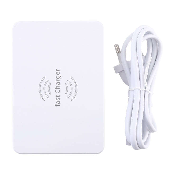 WLX-818F 6 in 1 10W QC3.0 Wireless Charging + USB-C / Type-C + 4 USB Ports Charger with Smart LCD...