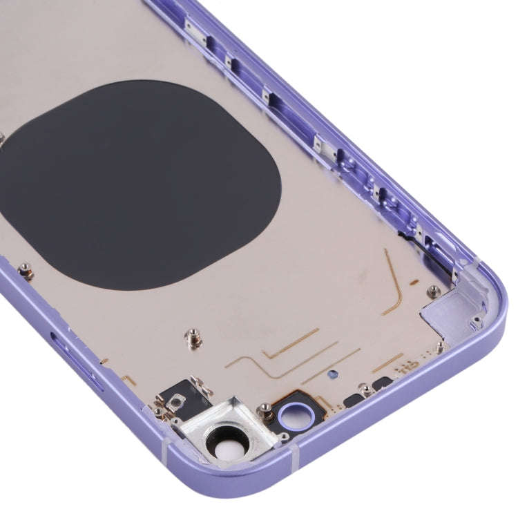 Back Housing Cover with Appearance Imitation of iP13 for iPhone XR(Purple)