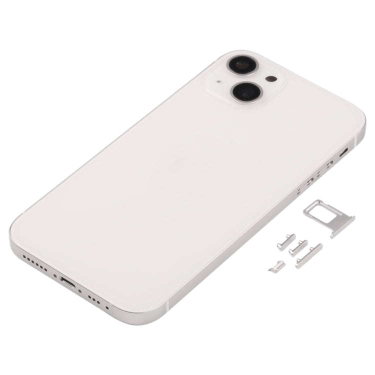Back Housing Cover with Appearance Imitation of iP13 for iPhone XR(White)
