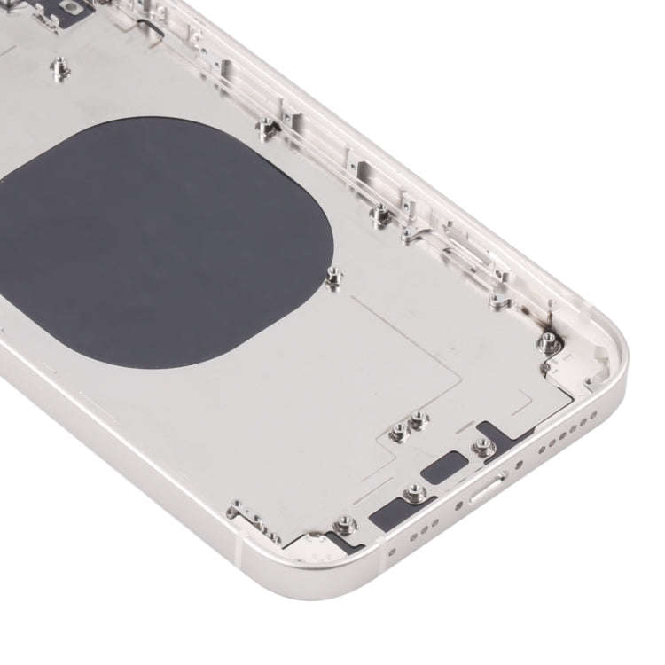 Back Housing Cover with Appearance Imitation of iP13 for iPhone XR(White)