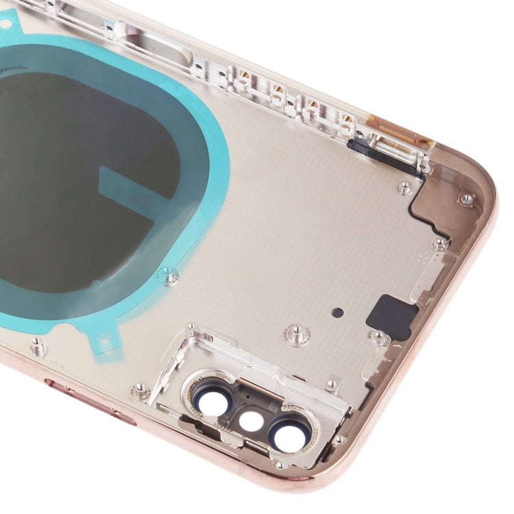 Back Cover with Camera Lens & SIM Card Tray & Side Keys for iPhone XS(Gold)