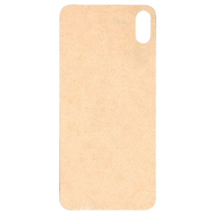 Easy Replacement Big Camera Hole Glass Back Battery Cover with Adhesive for iPhone XS(White)