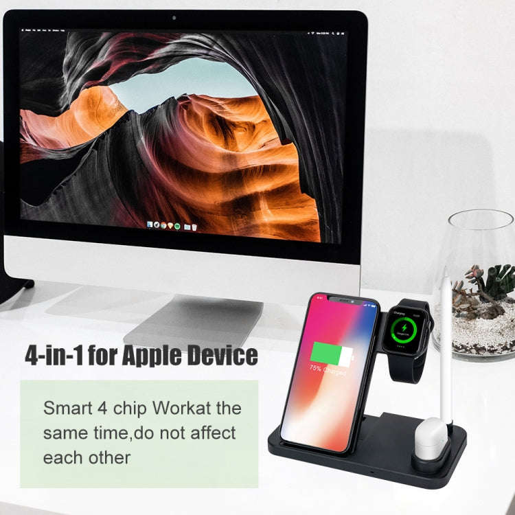 W30 QI Vertical Wireless Charger for Mobile Phones & Apple Watches & AirPods & Apple Pencil, with...