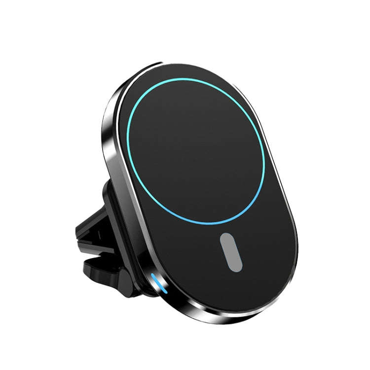 JJT-968 15W Max Output Magnetic Car Air Outlet Bracket Wireless Charger(Black)