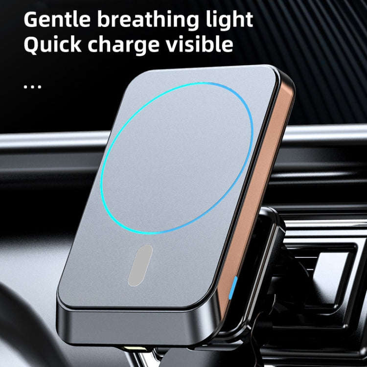 JJT-969 15W Max Output Magnetic Car Air Outlet Bracket Wireless Charger(Blue)