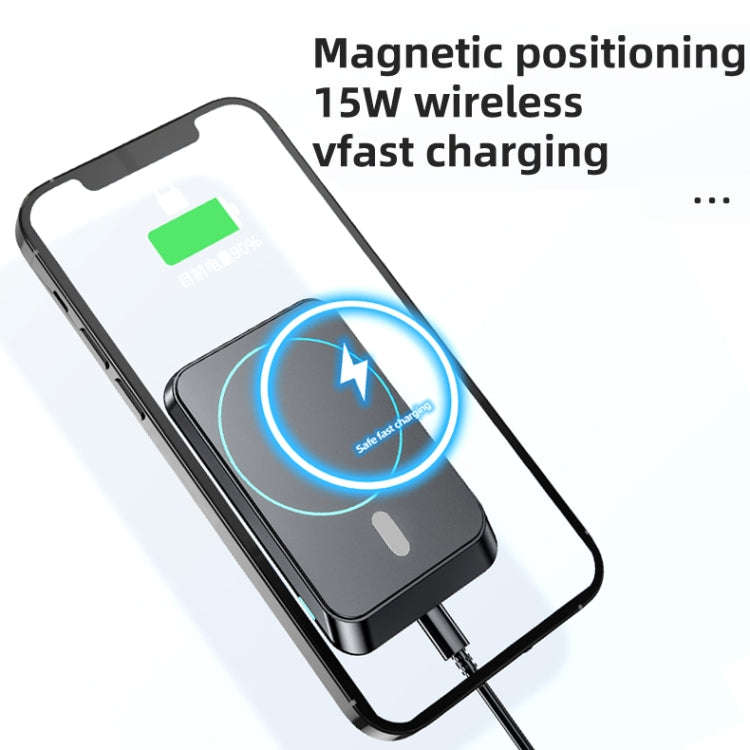 JJT-969 15W Max Output Magnetic Car Air Outlet Bracket Wireless Charger(Blue)