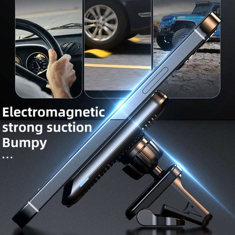 JJT-969 15W Max Output Magnetic Car Air Outlet Bracket Wireless Charger(White)