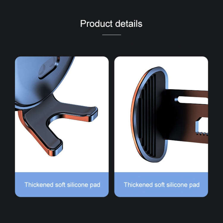 K10 15W Max Output Infrared Sensor Car Air Outlet Bracket Wireless Charger(White)