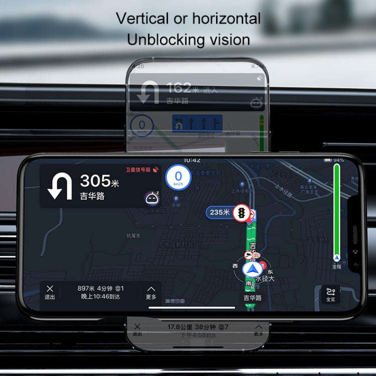K07 15W Max Output Magnetic Car Air Outlet Bracket Wireless Charger(White)