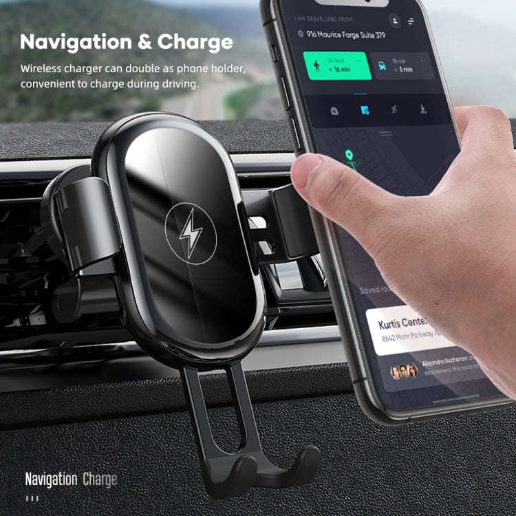 ROCK W31 Car Gravity Wireless Charging Air Outlet Bracket