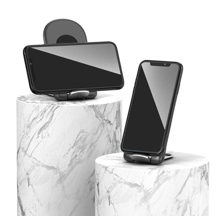 ROCK W30 15W Mobile Phone Wireless Charger Foldable Desktop Holder (Black)