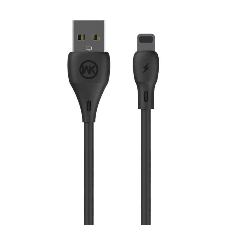 WK WDC-072 1m 2.1A Output Full Speed Series USB to 8 Pin Data Sync Charging Cable (Black)