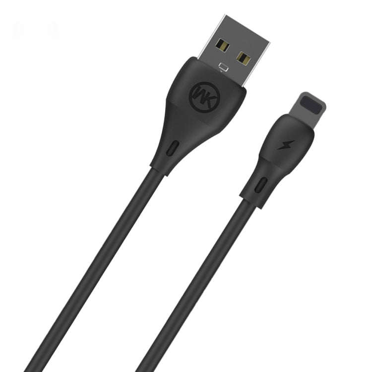 WK WDC-072 1m 2.1A Output Full Speed Series USB to 8 Pin Data Sync Charging Cable (Black)