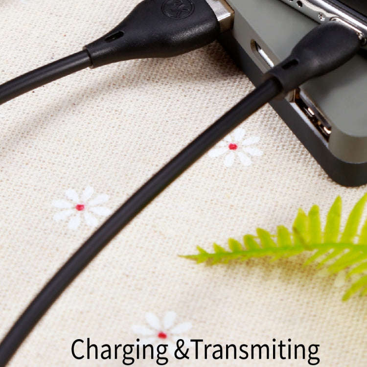 WK WDC-072 1m 2.1A Output Full Speed Series USB to 8 Pin Data Sync Charging Cable (Black)