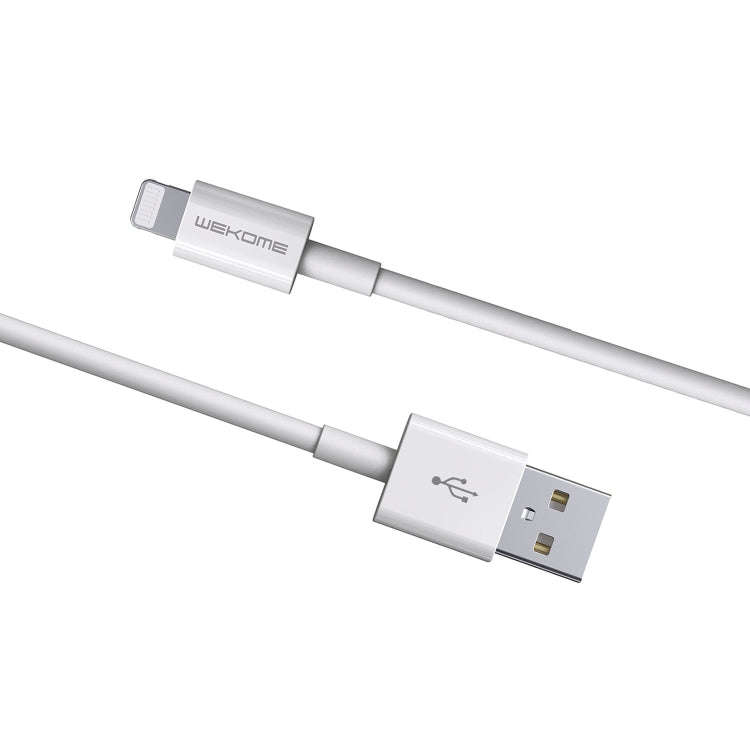 WK WDC-117 3A 8 Pin Fast Charging Charging Cable, Length: 1.2m (White)