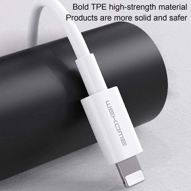 WK WDC-117 3A 8 Pin Fast Charging Charging Cable, Length: 1.2m (White)