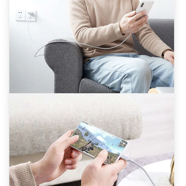 WK WDC-117 3A 8 Pin Fast Charging Charging Cable, Length: 1.2m (White)