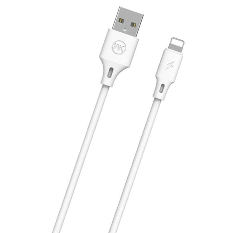 WK WDC-092 3m 2.4A Max Output Full Speed Pro Series USB to 8 Pin Data Sync Charging Cable(White)