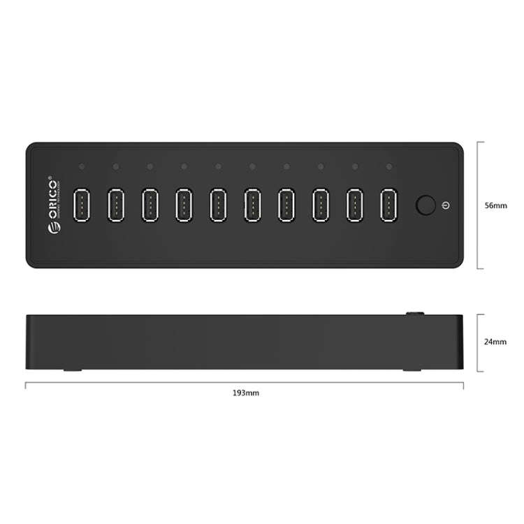 ORICO P10-U2-V1 10 USB 2.0 Ports HUB, Specification: US Plug