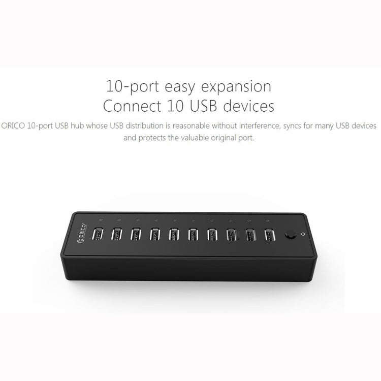 ORICO P10-U2-V1 10 USB 2.0 Ports HUB, Specification: US Plug