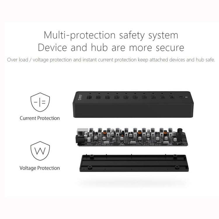 ORICO P10-U2-V1 10 USB 2.0 Ports HUB, Specification: US Plug