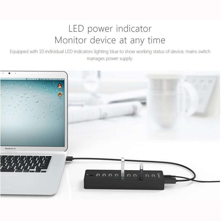 ORICO P10-U2-V1 10 USB 2.0 Ports HUB, Specification: US Plug