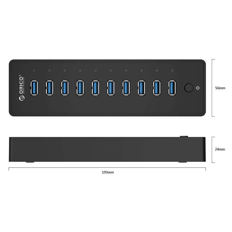 ORICO P10-U3-V1 10 USB 3.0 Ports HUB, Specification: EU Plug