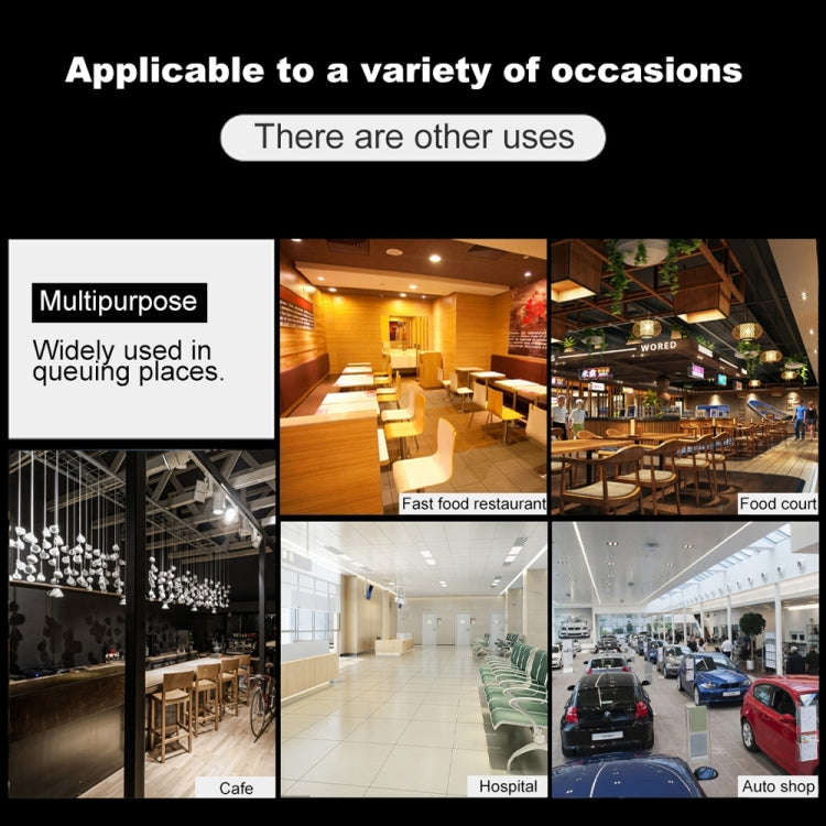 QC100 999 Channel Restaurant Wireless Paging Queuing Calling System with 20 Call Coaster Pagers, ...