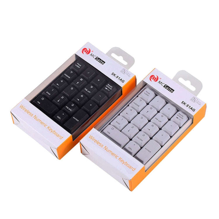 MC Saite SK-51AG 2 in 1 2.4G USB Numeric Wireless Keyboard  & Mini Calculator for Laptop Desktop ...