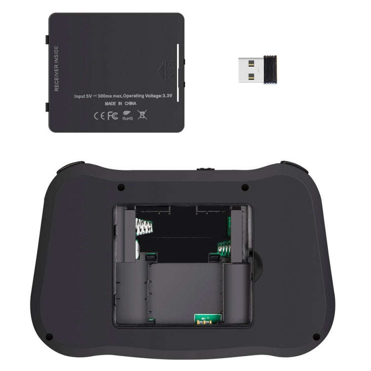 MT08 2.4GHz Mini Wireless Air Mouse QWERTY Keyboard with Colorful Backlight & Touchpad & Multimed...