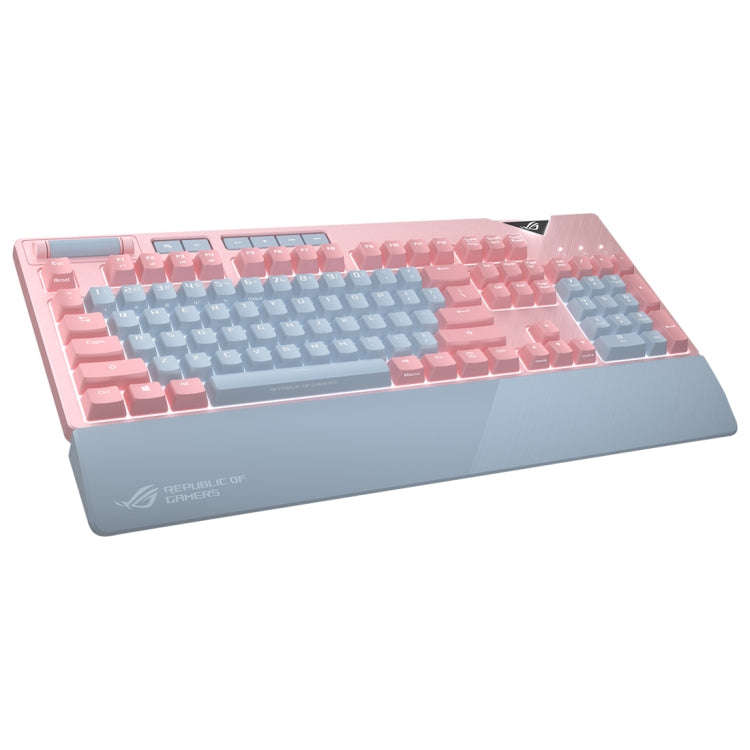 ASUS Strix Flare Pink LTD RGB Backlight Wired Gaming Keyboard with Detachable Wrist Rest (Mechani...