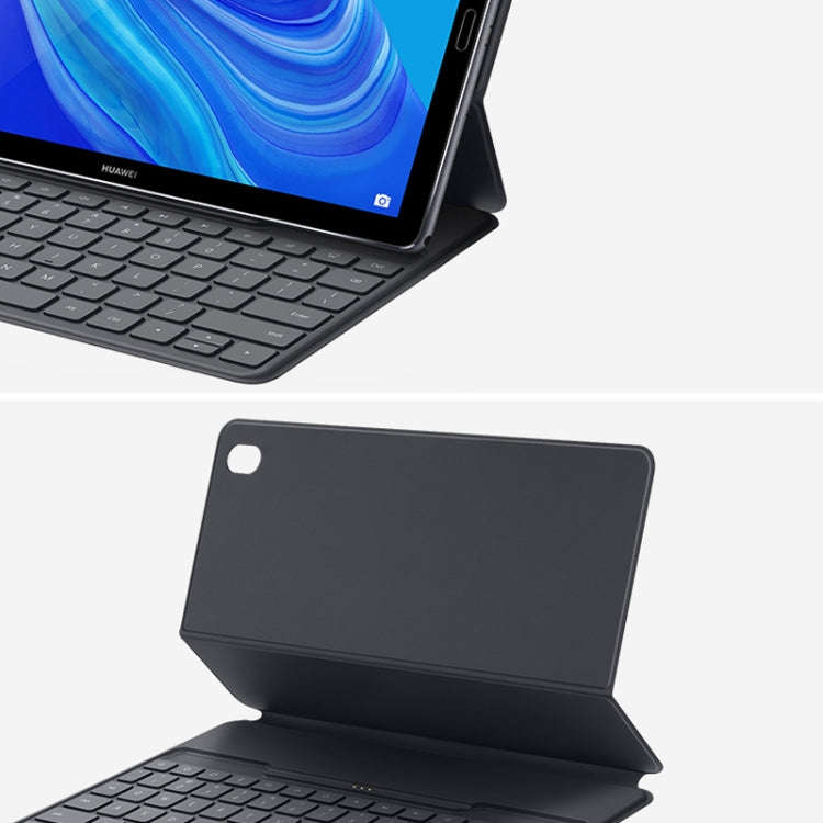 For Huawei MediaPad M6 10.8 Magnetic Smart Keyboard Leather Tablet Case with Holder(Dark Gray)