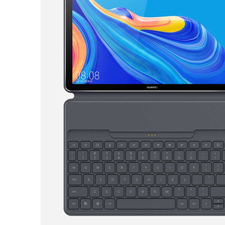 For Huawei MediaPad M6 10.8 Magnetic Smart Keyboard Leather Tablet Case with Holder(Dark Gray)
