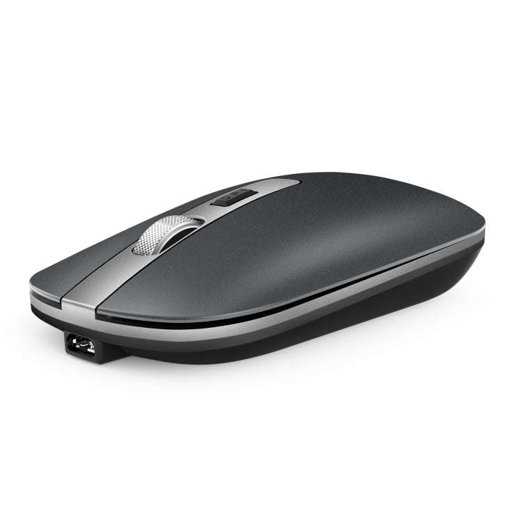 HXSJ M30 Rechargeable Wireless Mouse Metal Wheel Mute 2.4G Office Mouse 500 mAh Built-in Battery(...