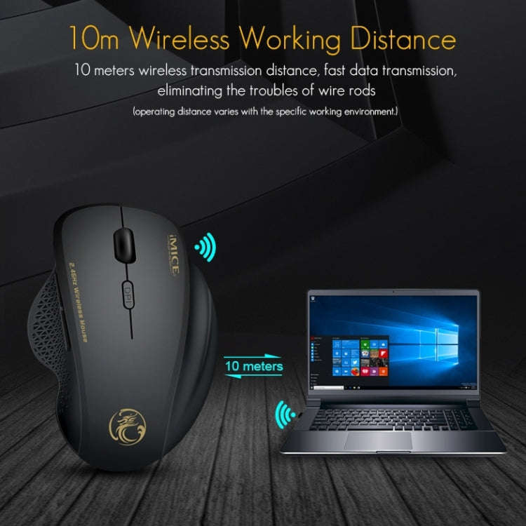 iMICE G6 Wireless Mouse 2.4G Office Mouse 6-button Gaming Mouse(Red)