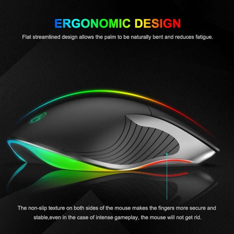 iMICE X6 Wired Mouse  6-button Colorful RGB Gaming Mouse(Black)