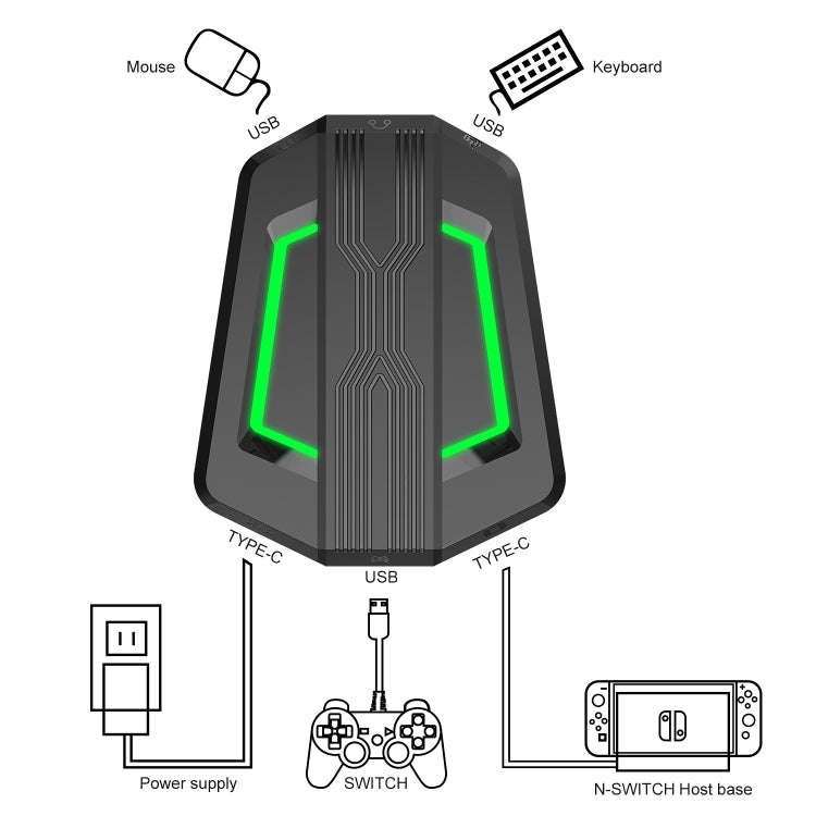 HXSJ P6 Keyboard Mouse Converter