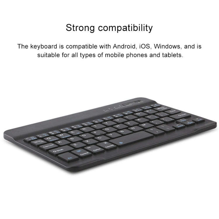 HW108A Detachable Magnetic Colorful Backlight Plastic Bluetooth Keyboard + Silk Pattern TPU Table...