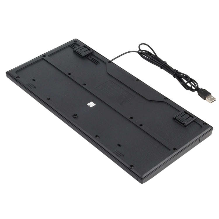 KB-301A Multimedia Notebook Mini Wired Keyboard, Arabic Version (Black)