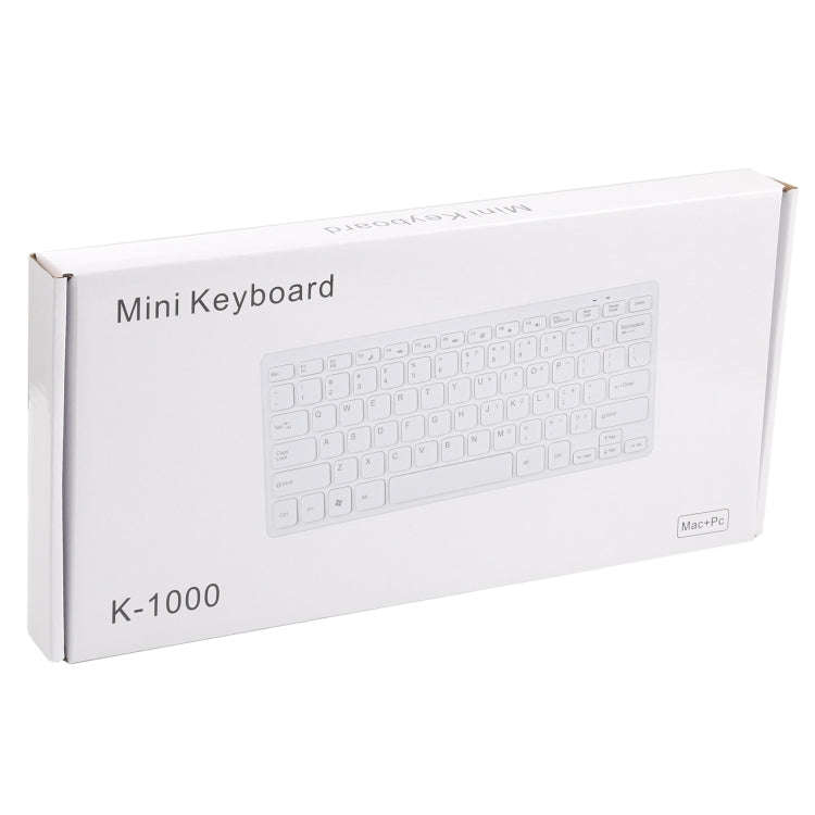 TT-A01 Ultra-thin Design Mini Wired Keyboard, Russian Version (Black)