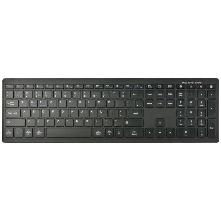 169 2.4Ghz + Bluetooth  Dual Mode Wireless Keyboard + Mouse Kit, Compatible with iSO & Android & ...
