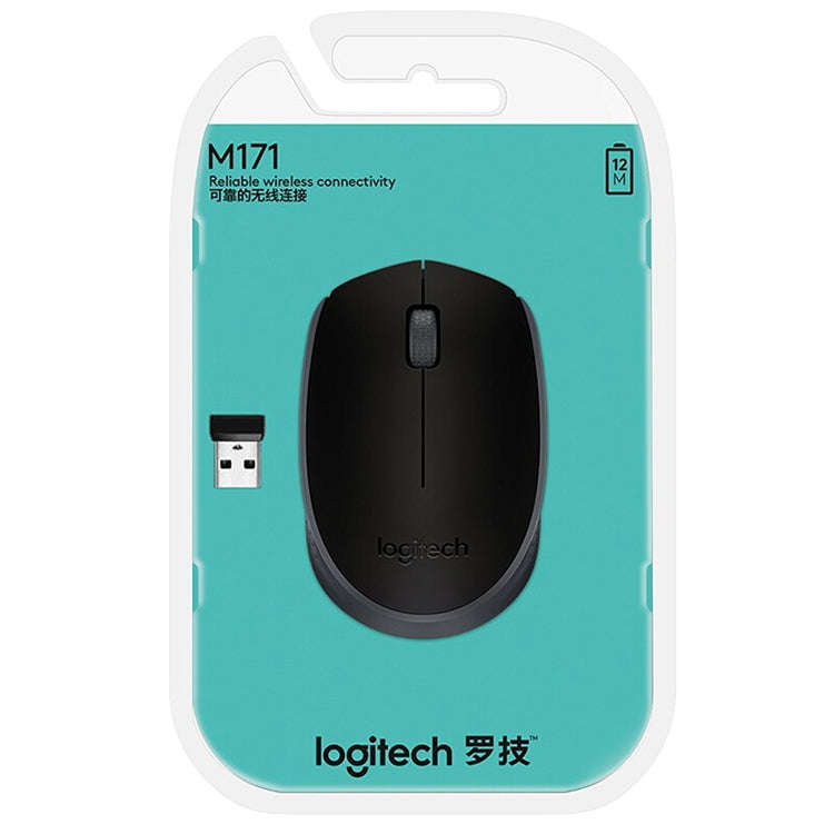 Logitech M171 1000DPI USB Wireless Mouse with 2.4G Receiver (Black)