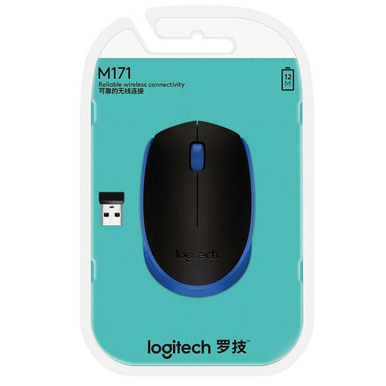 Logitech M171 1000DPI USB Wireless Mouse with 2.4G Receiver (Blue)