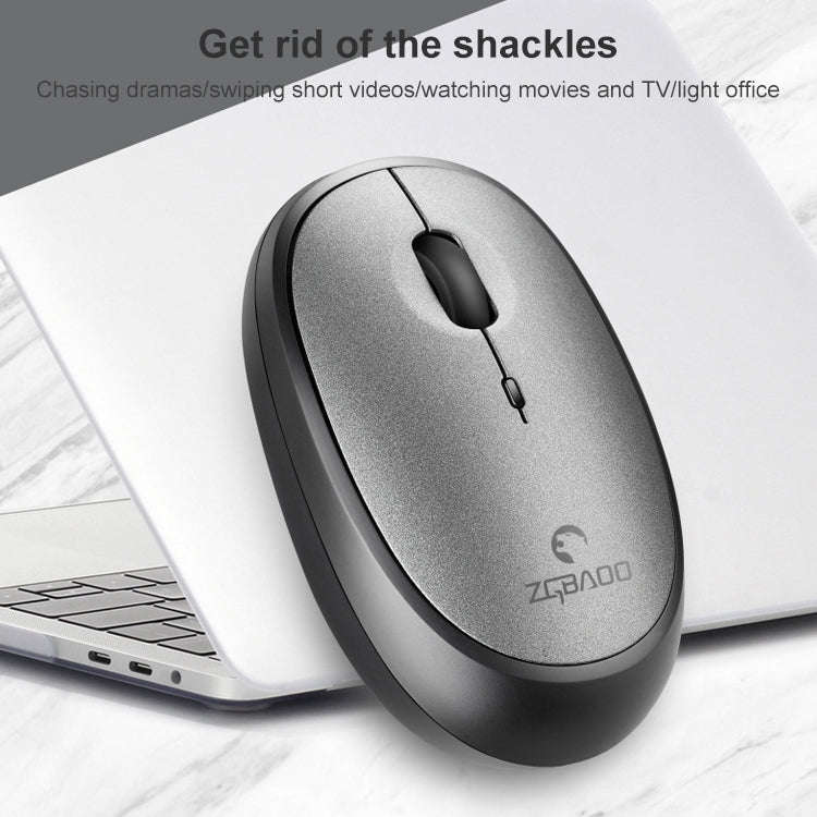 ZGB 007 2.4G Computer Laptop Wireless Mini Mouse (Grey)