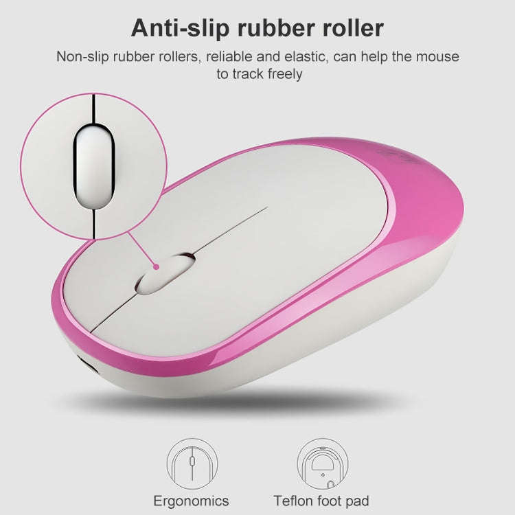 ZGB 360 2.4G Computer Laptop Wireless Chargeable Mini Mouse 1000dpi(White)