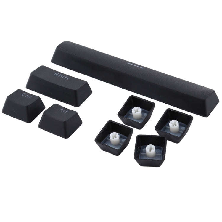 104 Keys Double Shot PBT Backlit Keycaps for Mechanical Keyboard(Black)
