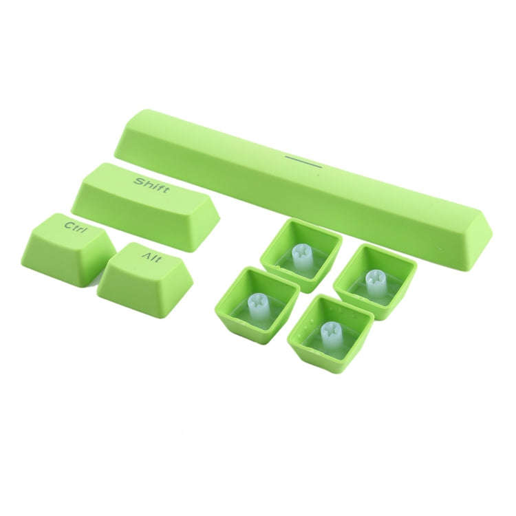 104 Keys Double Shot PBT Backlit Keycaps for Mechanical Keyboard (Green)