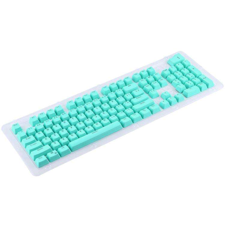 104 Keys Double Shot PBT Backlit Keycaps for Mechanical Keyboard (Mint Blue)